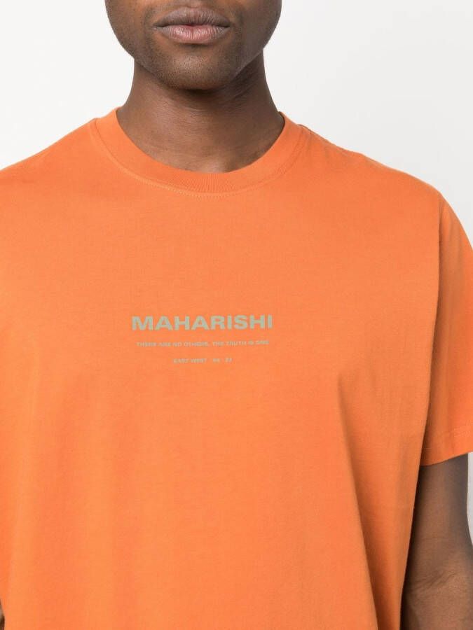Maharishi T-shirt met print Oranje
