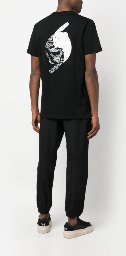Maharishi T-shirt met print Zwart