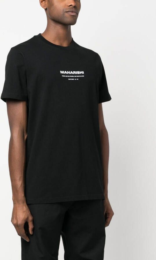 Maharishi T-shirt met print Zwart