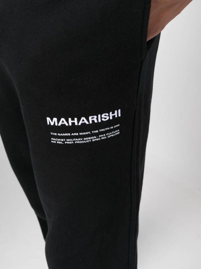 Maharishi Trainingsbroek met geborduurd logo Zwart