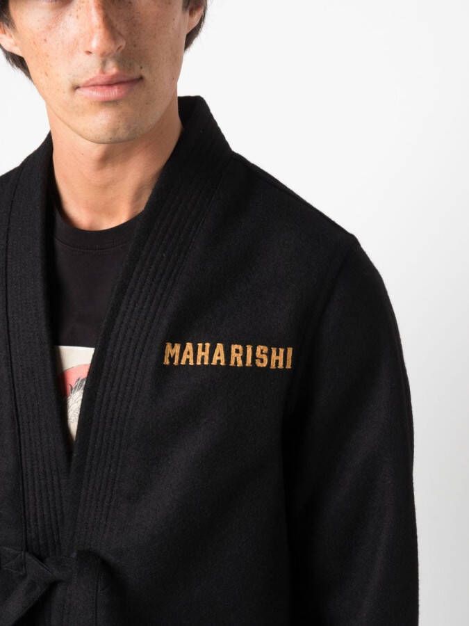 Maharishi Wikkeljack met logo Zwart