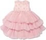 MAISON AVA Jurk met geborduurde bloe Roze - Thumbnail 2