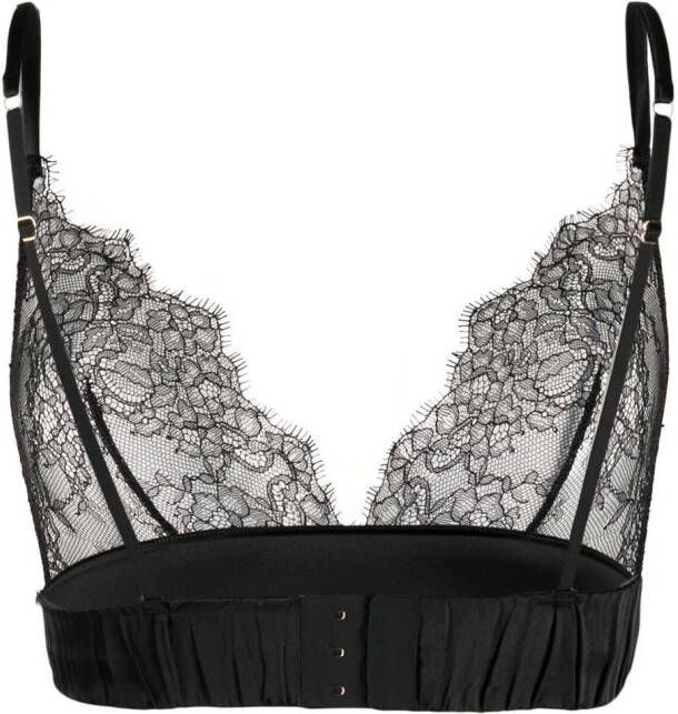 Maison Close Bh met kanten detail Zwart