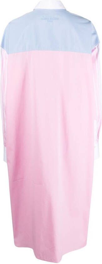 Maison Kitsuné Blousejurk met colourblocking Wit