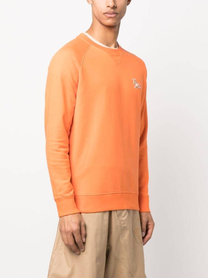 Maison Kitsuné Katoenen sweater Oranje