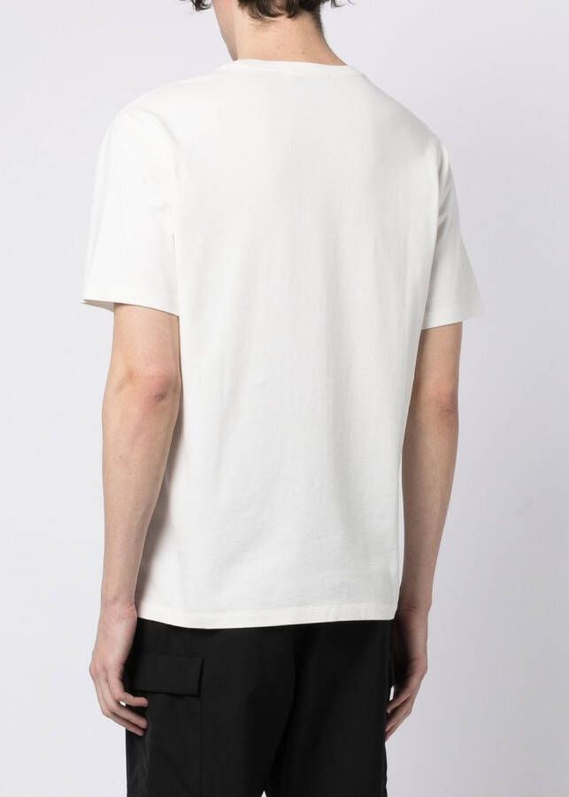 Maison Kitsuné T-shirt met borduurwerk Wit