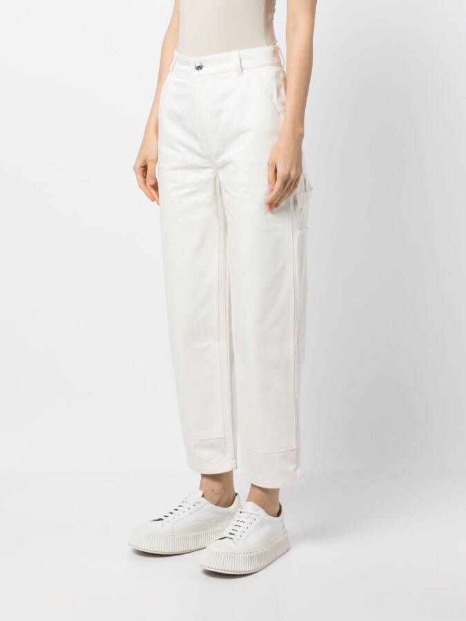 Maison Kitsuné Straight jeans Wit