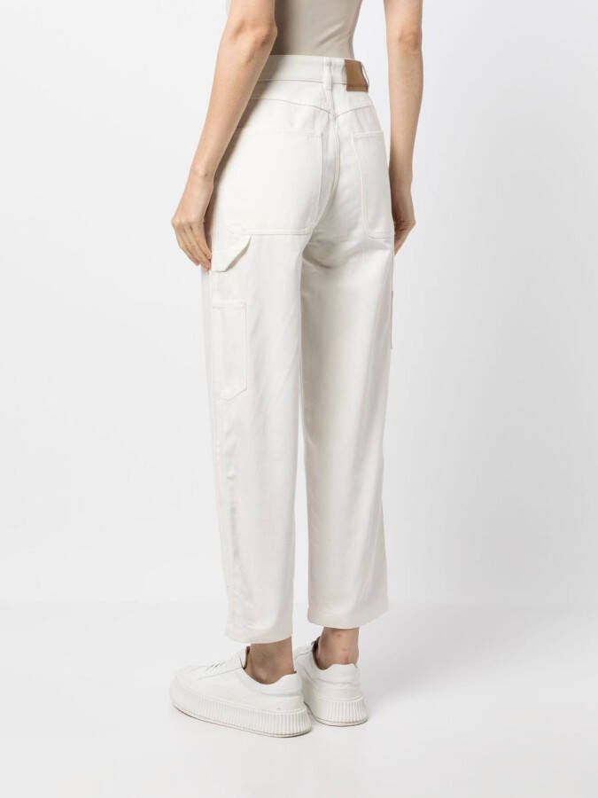 Maison Kitsuné Straight jeans Wit