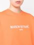 Maison Kitsuné T-shirt met geborduurd logo Oranje - Thumbnail 5