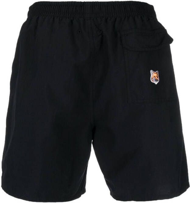Maison Kitsuné Shorts met motief Zwart
