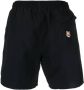 Maison Kitsuné Shorts met motief Zwart - Thumbnail 2