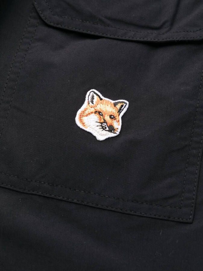 Maison Kitsuné Shorts met motief Zwart