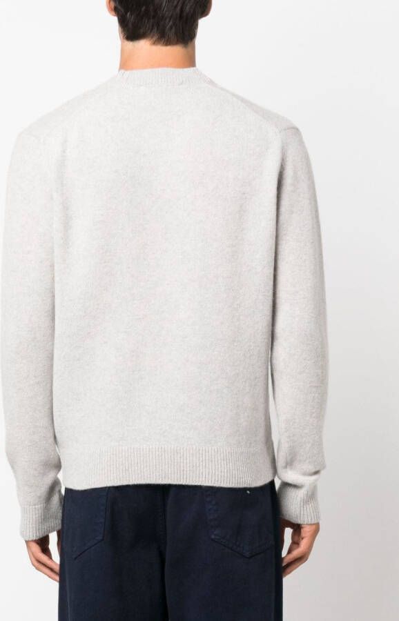 Maison Kitsuné Trui met patch Grijs