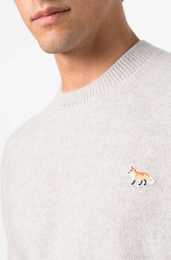 Maison Kitsuné Trui met patch Grijs