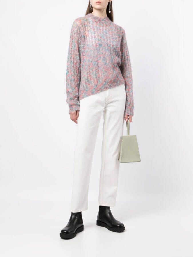 Maison Kitsuné High waist jeans Wit