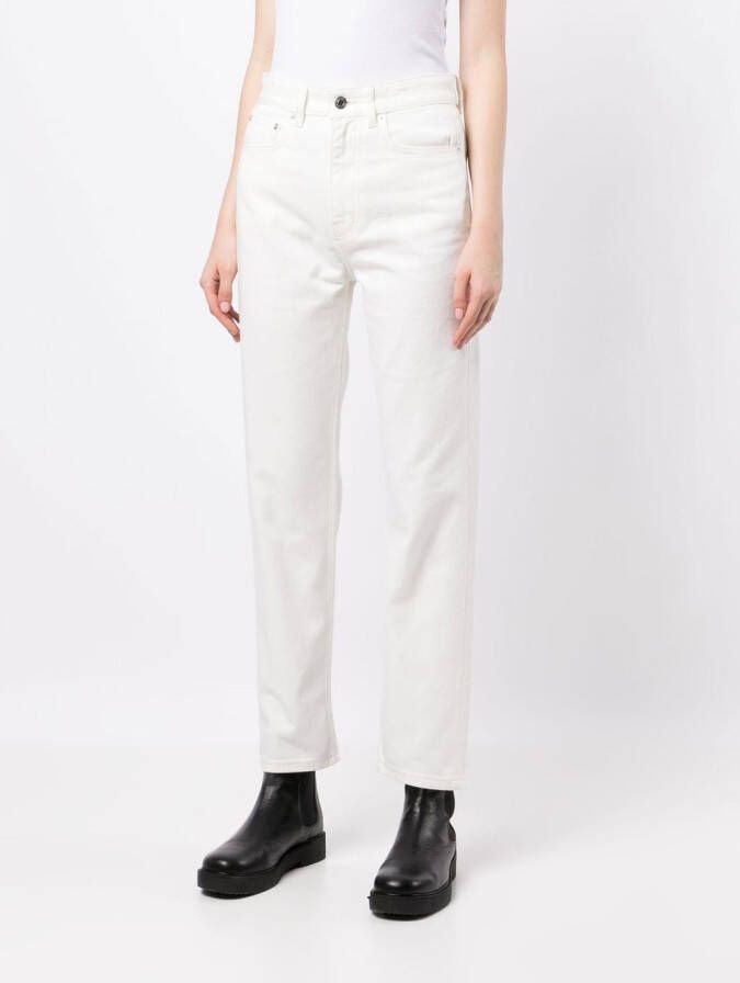 Maison Kitsuné High waist jeans Wit