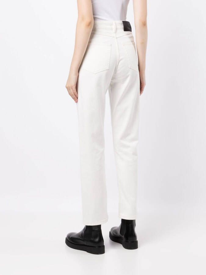 Maison Kitsuné High waist jeans Wit
