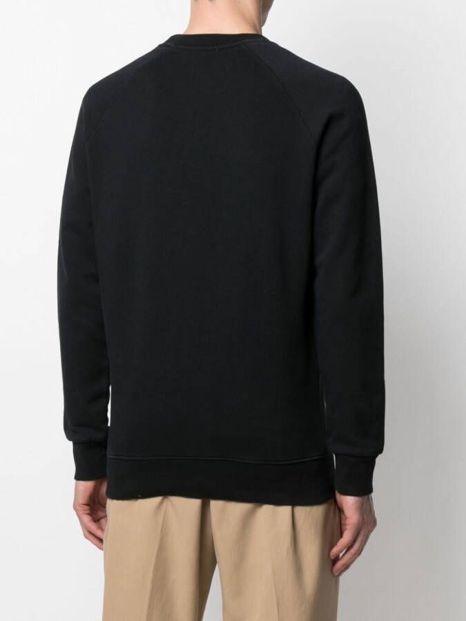 Maison Kitsuné Katoenen sweater Zwart