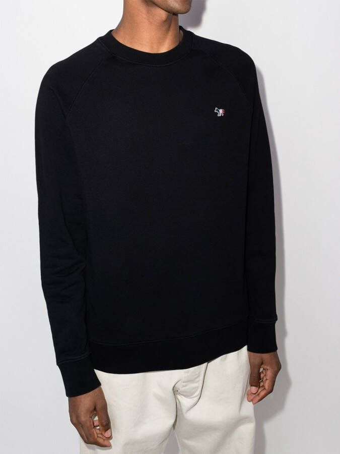 Maison Kitsuné Katoenen sweater Zwart