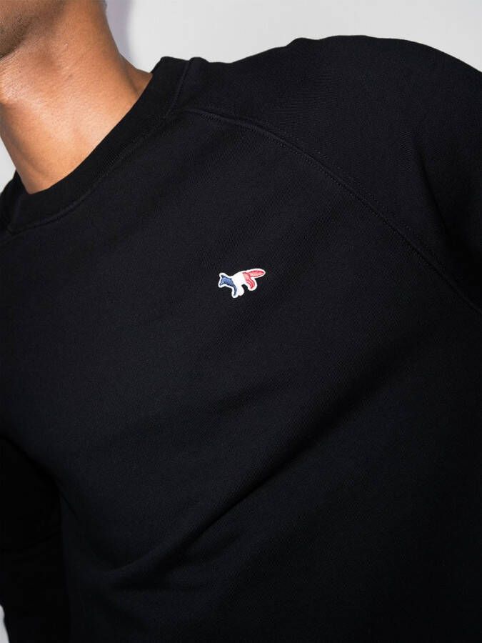Maison Kitsuné Katoenen sweater Zwart