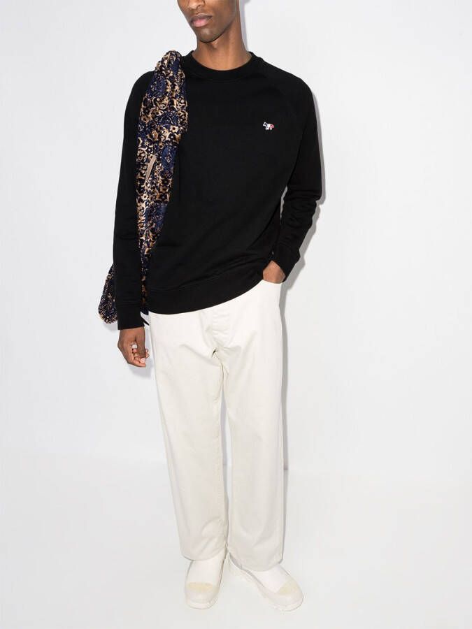 Maison Kitsuné Katoenen sweater Zwart