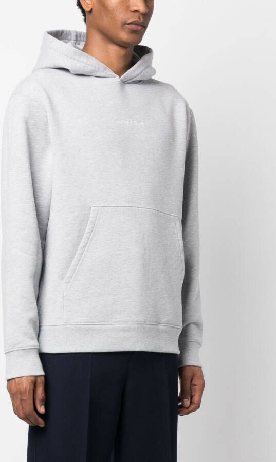 Maison Kitsuné Hoodie met geborduurd logo Grijs