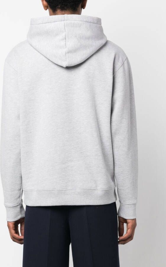 Maison Kitsuné Hoodie met geborduurd logo Grijs