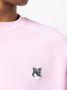 Maison Kitsuné Sweater met logopatch Roze - Thumbnail 5