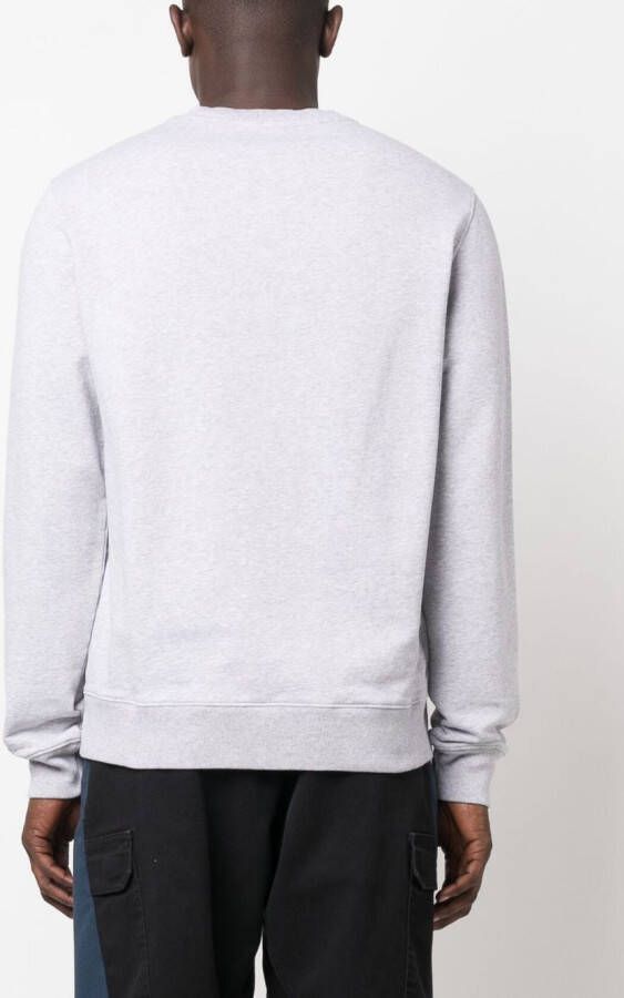 Maison Kitsuné Sweater met logoprint Grijs