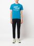 Maison Kitsuné T-shirt met logoprint Blauw - Thumbnail 2