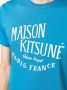 Maison Kitsuné T-shirt met logoprint Blauw - Thumbnail 5