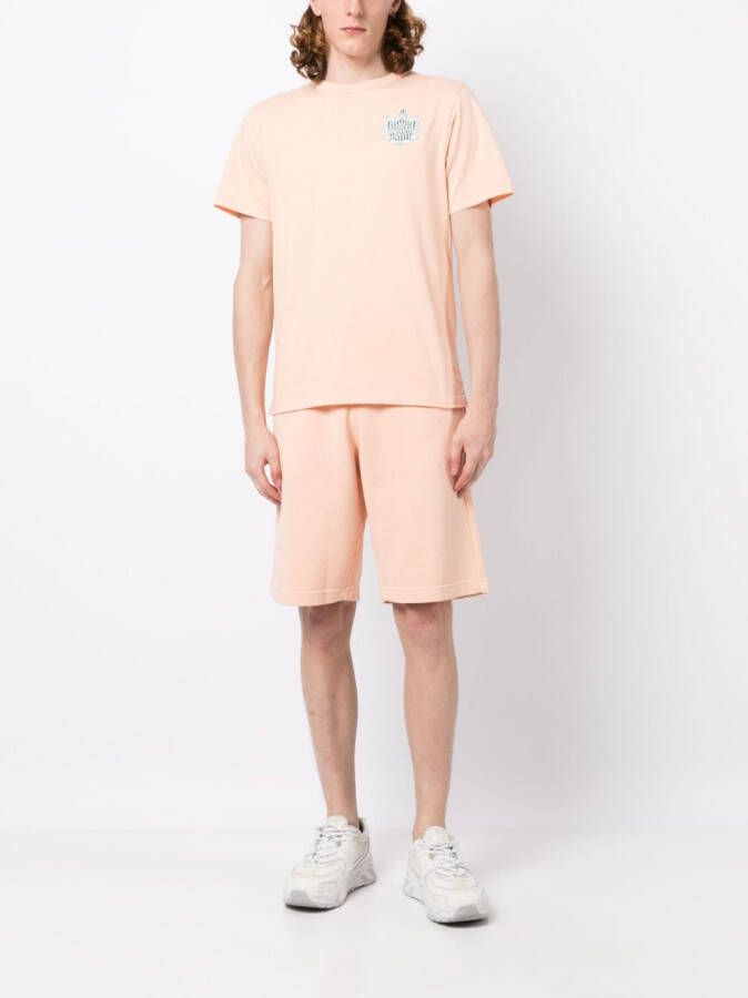 Maison Kitsuné T-shirt met logoprint Roze