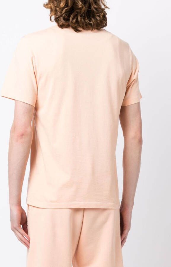 Maison Kitsuné T-shirt met logoprint Roze