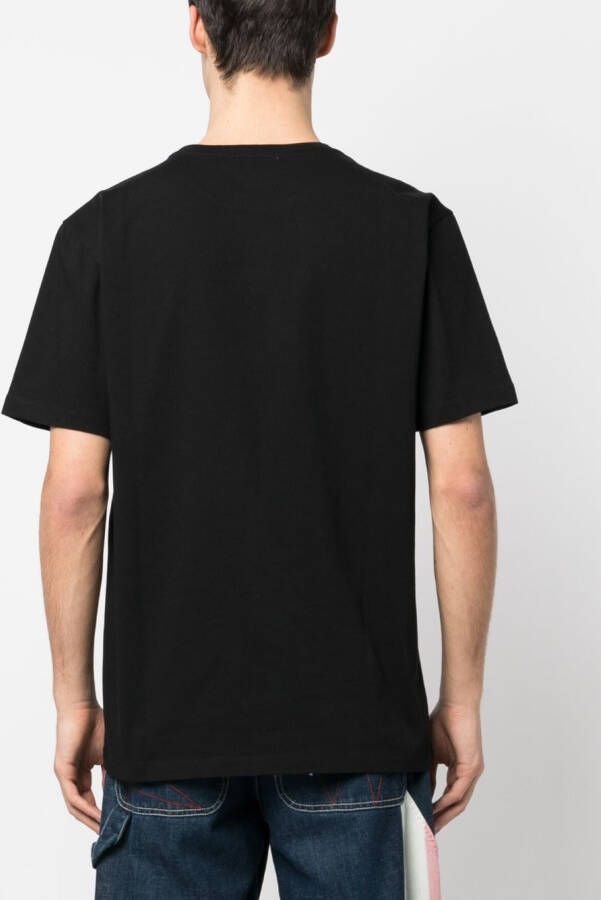 Maison Kitsuné T-shirt met logoprint Zwart