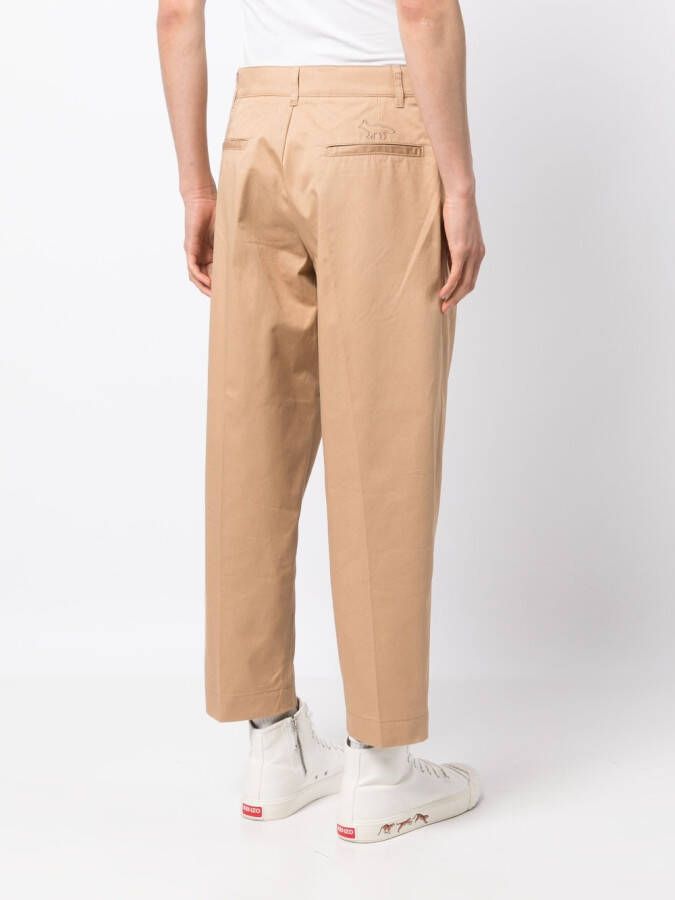 Maison Kitsuné Straight pantalon Bruin