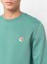 Maison Kitsuné Sweater met logopatch Groen - Thumbnail 5