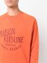 Maison Kitsuné Sweater met logoprint Oranje - Thumbnail 5