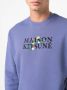 Maison Kitsuné Sweater met logoprint Paars - Thumbnail 5