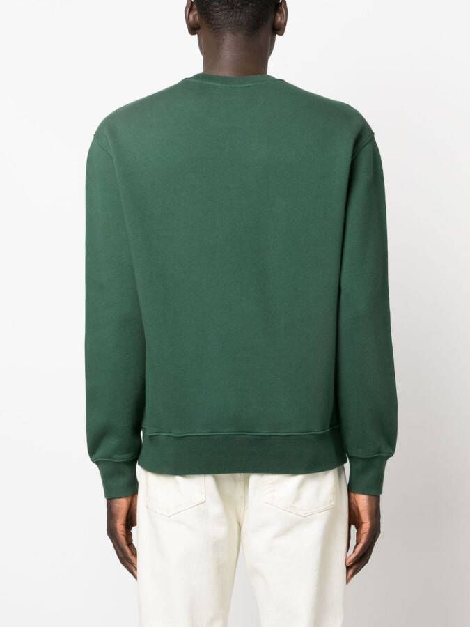 Maison Kitsuné Sweater met patch Groen