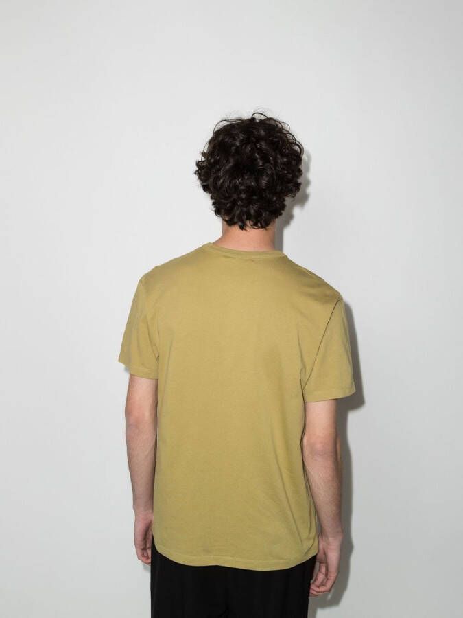 Maison Kitsuné T-shirt met logopatch Groen