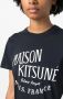 Maison Kitsuné T-shirt met logoprint Blauw - Thumbnail 5