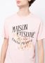 Maison Kitsuné T-shirt met logoprint Roze - Thumbnail 5