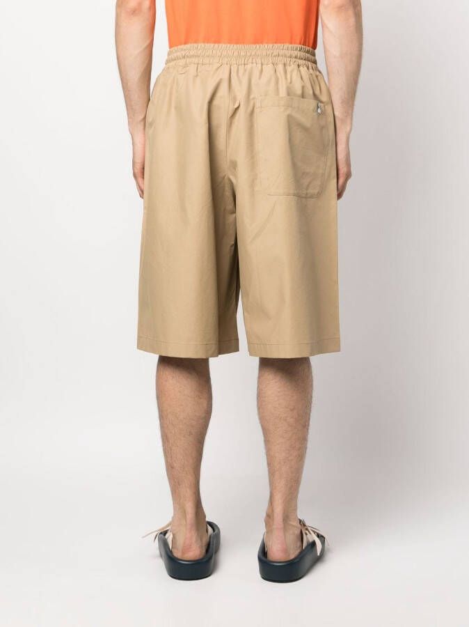 Maison Kitsuné Shorts met trekkoordtaille Beige