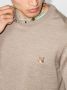 Maison Kitsuné Wollen trui Beige - Thumbnail 4