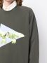 Maison Kitsuné x And Wander sweater met logoprint Groen - Thumbnail 5