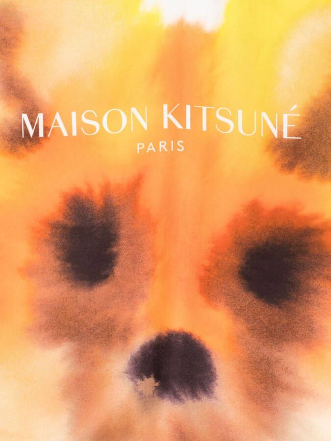 Maison Kitsuné Zijden sjaal Veelkleurig