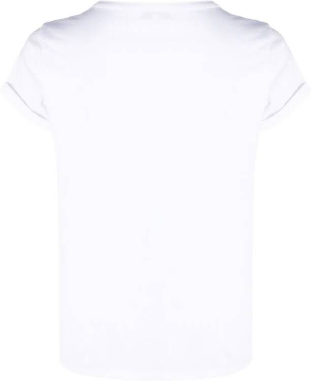 Maison Labiche T-shirt met geborduurde tekst Wit
