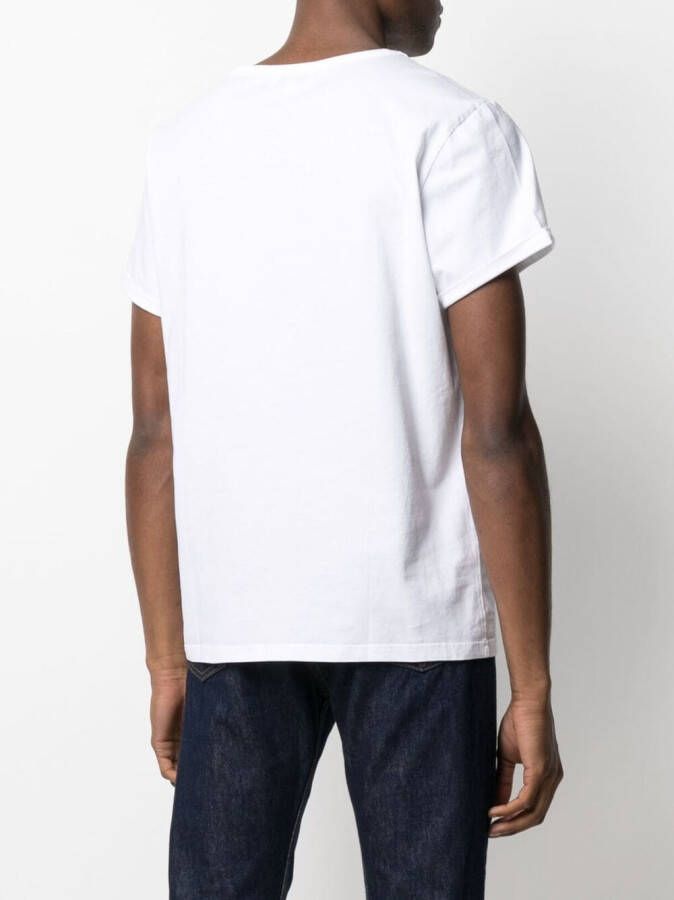 Maison Labiche T-shirt met tekst Wit