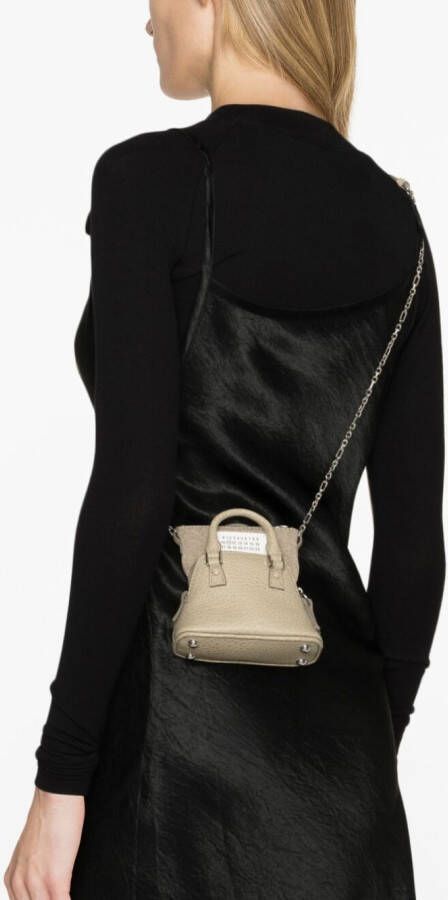 Maison Margiela 5AC Classique Baby tas met handgreep Beige