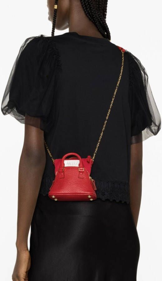 Maison Margiela 5AC Classique Baby tas met handgreep Rood